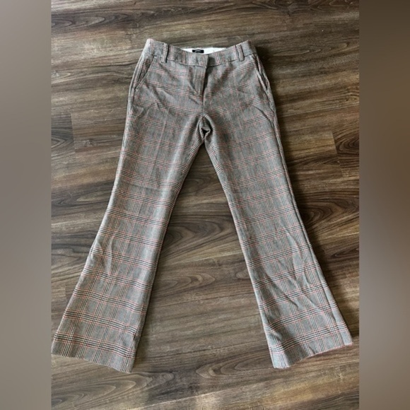 J.Crew favorite fit houndstooth 100% wool trousers - Picture 1 of 10